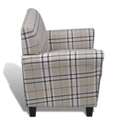VidaXL Fauteuil Met Kussen Stof Crème -Fauteuilwinkel 1f34dd9d49b64ae382a26678fb20112c