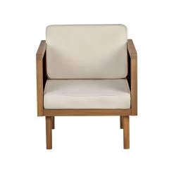 Beliani Fauteuil BARATTI - Lichte Houtkleur Acaciahout -Fauteuilwinkel 298f3be2edfc4631b733ba2c6e62b9c1