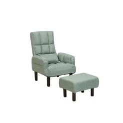 Beliani Fauteuil OLAND - Groen Polyester -Fauteuilwinkel 2a870325bd684159b72063c672b05bf3