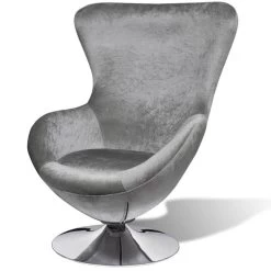 VidaXL Fauteuil Eivormig Zilver 9 VidaXL Fauteuil Eivormig Zilver -Fauteuilwinkel 2c6cf561af6c4ce2ab32897aa02c4ddd