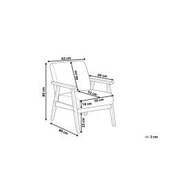 Beliani Fauteuil ASNES - Grijs Polyester 8 Beliani Fauteuil ASNES - Grijs Polyester -Fauteuilwinkel 422d7ddb2560434693f03c94d33eb94b
