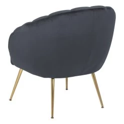 Sohome Fauteuil Garrick - Velvet - Dark Grey/Gold -Fauteuilwinkel 42a0715407844672bb0491ef8d62a73d