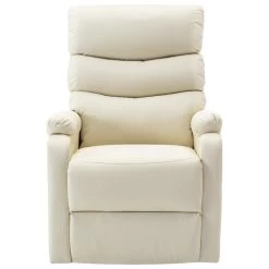 VidaXL Sta-op-stoel Kunstleer Crèmewit -Fauteuilwinkel 43aca63a68a84dc195ffaeff5cf07369