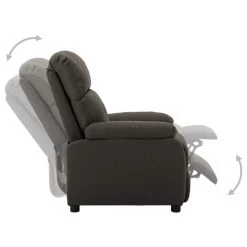 VidaXL Fauteuil Verstelbaar Elektrisch Stof Taupe -Fauteuilwinkel 47c5decbe1d043a0aed0f80b99032e63