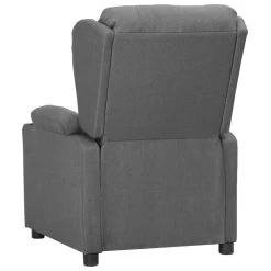 VidaXL Fauteuil Verstelbaar Stof Lichtgrijs -Fauteuilwinkel 497a05526c3f43bca25234babb597f1e