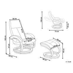 Beliani Massagestoel HERO - Zwart Polyester 8 Beliani Massagestoel HERO - Zwart Polyester -Fauteuilwinkel 4cae1b3737794d71872ebe598776f6e2