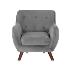 Beliani Fauteuil BODO - Grijs Fluweel 9 Beliani Fauteuil BODO - Grijs Fluweel -Fauteuilwinkel 4e14df7070814a89b72d91ac97941392