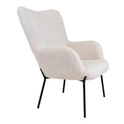 Giga Meubel Stoel Stof Wit/Zwart - Zithoogte 44,5cm - Stoel Glasgow -Fauteuilwinkel 5781fe9d79df417d8e6889289da96984