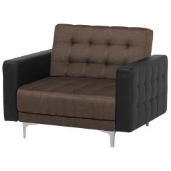 Beliani Fauteuil ABERDEEN - Bruin Polyester 9 Beliani Fauteuil ABERDEEN - Bruin Polyester -Fauteuilwinkel 586efc786e5d4b358fd244443e280bce