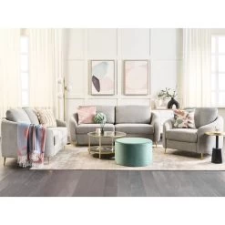 Beliani Fauteuil TROSA - Grijs Polyester 9 Beliani Fauteuil TROSA - Grijs Polyester -Fauteuilwinkel 58c879cc1e2e4bee8a3ae2c3f7c5b476