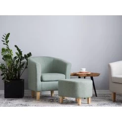 Beliani Cocktailstoel HOLDEN - Groen Polyester -Fauteuilwinkel 61040493eae34bfbb614ba51dab81fd3