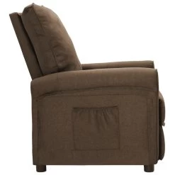 VidaXL Recliner Stof Bruin 8 VidaXL Recliner Stof Bruin -Fauteuilwinkel 62bac66fa2c1445080451f8a5ce49e04