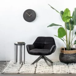 Giga Meubel Velvet Fauteuil Zwart - 78x75x78cm - Metaal - Shannon 7 Giga Meubel Velvet Fauteuil Zwart - 78x75x78cm - Metaal - Shannon -Fauteuilwinkel 62de13d5a1de4459b1175087b68a8ab5