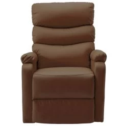 VidaXL Sta-op-stoel Kunstleer Bruin 9 VidaXL Sta-op-stoel Kunstleer Bruin -Fauteuilwinkel 72475df343bb4ffbbc09798f73b5be78
