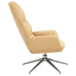 VidaXL Relaxstoel Kunstsuède Crèmewit -Fauteuilwinkel 7e3508cf76e54b1bb9a28ea67440346e