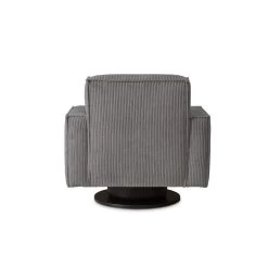 Draaifauteuil Stuttgart Met Armleuning - Ribcord - Antraciet -Fauteuilwinkel 81004593 0900