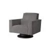 Draaifauteuil Stuttgart Met Armleuning - Ribcord - Antraciet -Fauteuilwinkel 81004593