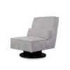 Draaifauteuil Stuttgart - Ribcord - Lichtgrijs -Fauteuilwinkel 81004595