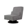 Draaifauteuil Stuttgart - Ribcord - Antraciet -Fauteuilwinkel 81004596