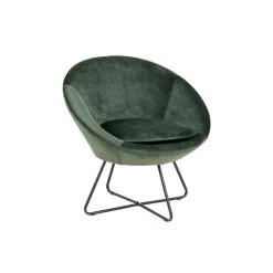 Fauteuil Forli - Fluweel - Groen -Fauteuilwinkel 81020403 0700