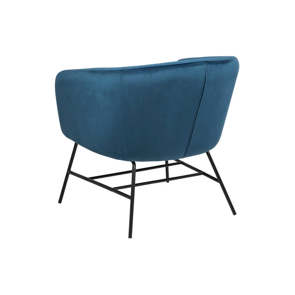 Fauteuil Belfast - Fluweel - Navy Blauw 4 Fauteuil Belfast - Fluweel - Navy Blauw - Afbeelding 2
