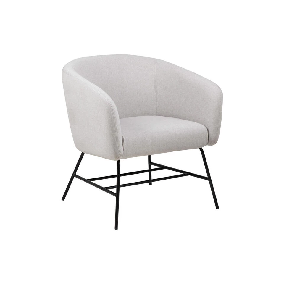 Fauteuil Belfast - Fluweel - Lichtgrijs 5 Fauteuil Belfast - Fluweel - Lichtgrijs - Afbeelding 3