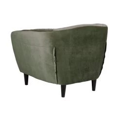 Fauteuil Thyrza - Fluweel - Groen -Fauteuilwinkel 81025840 0300