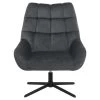 Fauteuil Devin - Stof - Donkergrijs -Fauteuilwinkel 81027693