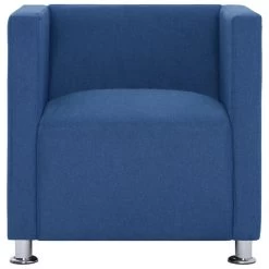 VidaXL Fauteuil Kubus Stof Blauw 8 VidaXL Fauteuil Kubus Stof Blauw -Fauteuilwinkel 8141a4bf4b134937906ea791a6728da3