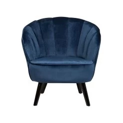 Beliani Fauteuil DALA - Blauw Fluweel 9 Beliani Fauteuil DALA - Blauw Fluweel -Fauteuilwinkel 91629333112640279804a76f77f5f80b