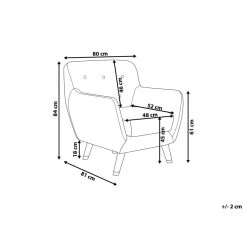Beliani Fauteuil BODO - Groen Fluweel -Fauteuilwinkel aab893f2054e4cd88a2b5f571b95b985