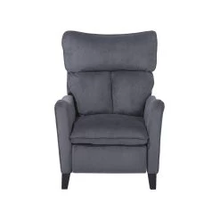 Beliani TV-fauteuil ROYSTON - Grijs Polyester -Fauteuilwinkel af401a0997e5462d86127b758fbd427e