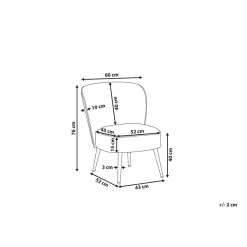 Beliani Fauteuil VOSS - Groen Polyester -Fauteuilwinkel b2794bc8eb5b4c4e816f8edf67b43472