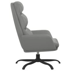 VidaXL Relaxstoel Kunstleer Grijs -Fauteuilwinkel b4ea71d1c7b649e9ac8c52d9ca3eda82