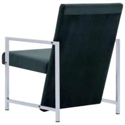 VidaXL Fauteuil Met Chromen Poten Fluweel Donkergroen -Fauteuilwinkel b8d6efb8e07f4b519ff2751ea5dfe6f0