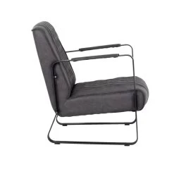Giga Meubel Fauteuil Antraciet - PU-Leer - 62x80x82cm - Iwan -Fauteuilwinkel ba64139714694abcbe81f27c18f8247a