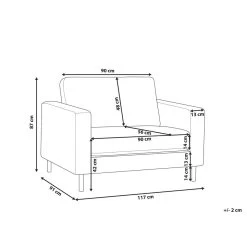 Beliani Fauteuil SAVALEN - Bruin Kunstleer -Fauteuilwinkel be9af81965ab405ca7c9c9e82fcbf93e