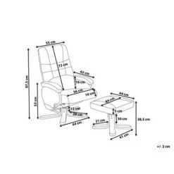Beliani Massagestoel RELAXPRO - Beige Kunstleer -Fauteuilwinkel bf881d01e5614c328da1230227dcb81e