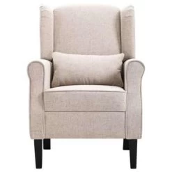 VidaXL Fauteuil Stof Beige -Fauteuilwinkel c12c1596fa1f4e4c89d72982f2f97634