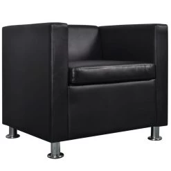 VidaXL Leunstoel Kunstleer Zwart 9 VidaXL Leunstoel Kunstleer Zwart -Fauteuilwinkel c82feee93ca9409dafc921da479ac446