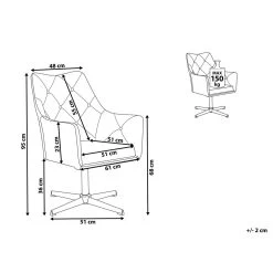 Beliani Fauteuil VAKSALA - Groen Fluweel -Fauteuilwinkel c9a2294f583e4dc694b499826ddb80b6