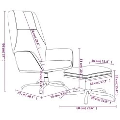 VidaXL Relaxstoel Met Voetenbank Fluweel Donkergrijs -Fauteuilwinkel d40e578c71ce420bb1c4e3e5c56e5103