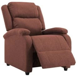 VidaXL Televisiefauteuil Stof Bruin -Fauteuilwinkel d68b32557aaf4a10b625bc3d71b0b51d