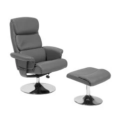 Beliani Massagestoel LEGEND - Grijs Kunstleer -Fauteuilwinkel df9d50204cd14d7c9e93eab00d7aba3f