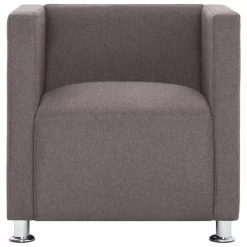 VidaXL Fauteuil Kubus Stof Taupe 8 VidaXL Fauteuil Kubus Stof Taupe -Fauteuilwinkel e2c53a0867be42e69334a50faa11dc02