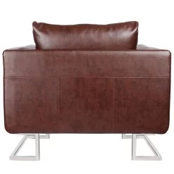VidaXL Fauteuil Met Verchroomde Poten Kubus Kunstleer Bruin 8 VidaXL Fauteuil Met Verchroomde Poten Kubus Kunstleer Bruin -Fauteuilwinkel e2ef8f12a3744f7e8a5d4c134c0b86bb
