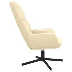 VidaXL Relaxstoel Kunstleer Crèmewit -Fauteuilwinkel e8ab995823084661931697e11805dee0