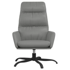 VidaXL Relaxstoel Kunstleer Grijs -Fauteuilwinkel e8dd786dac5348baa6c463d1628c7d61