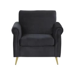 Beliani Fauteuil VIETAS - Zwart Fluweel 8 Beliani Fauteuil VIETAS - Zwart Fluweel -Fauteuilwinkel eb9184e0e7dd4d94923a68580fcb4529