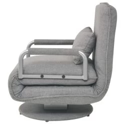 VidaXL Draaistoel En Slaapbank Stof Lichtgrijs -Fauteuilwinkel f21411510ce04c5a8a56b2f6846aace7